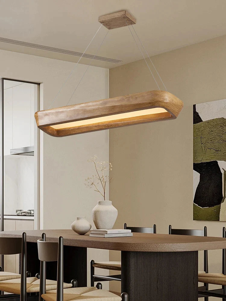 Afralia™ Rectangular Pendant Lights French Cream Chandelier for Dining Room