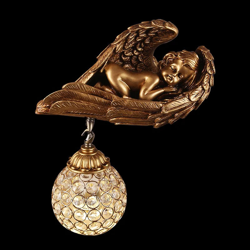 Afralia™ Little Angel Wall Lamp: Creative Bedroom Decor for Living Room & Children's Spaces