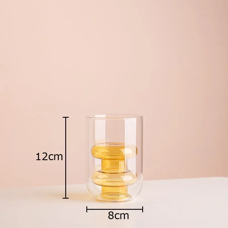 Afralia™ Multicolour Glass Vase: Hydroponics Flower Pot, Desk Decoration, Floral Arrangement