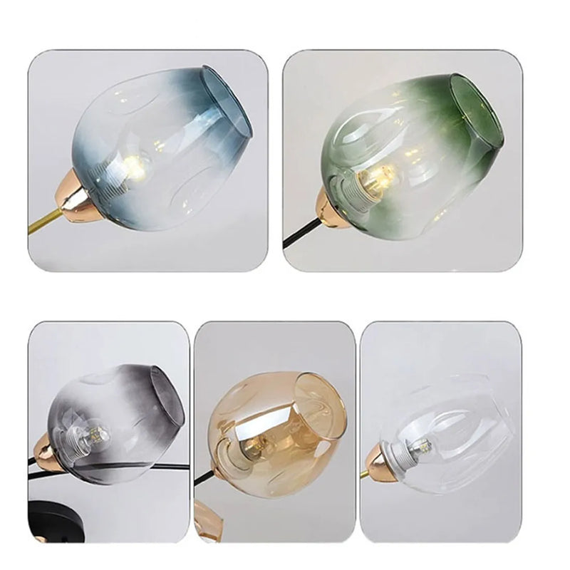 Afralia™ Glass Shade Replacement for DNA Magic Bean Lights | 4.5cm Fitter E27 Lamp Cover