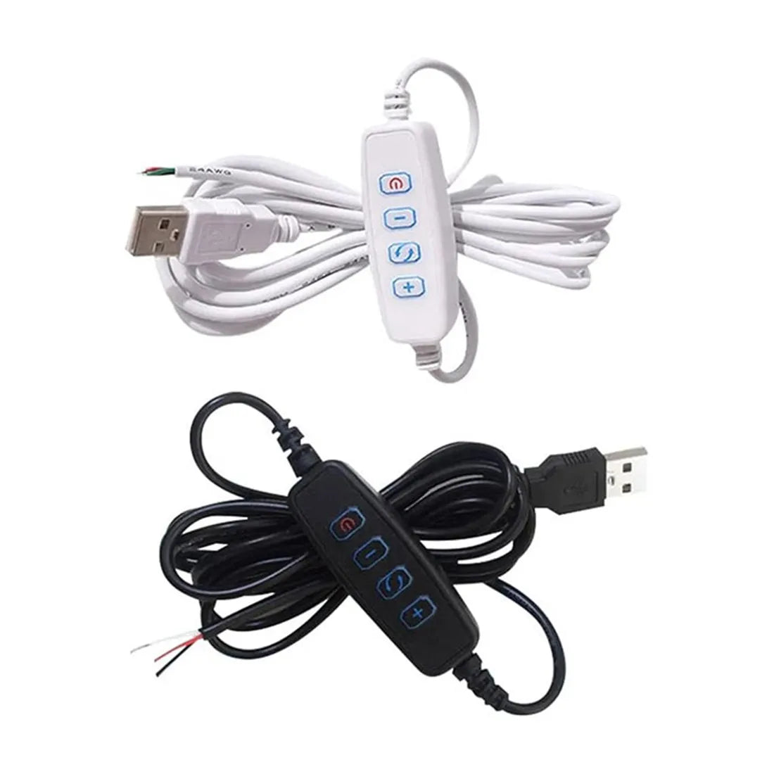 Afralia™ USB LED Strip Dimmer Switch: 2 Color Modes, 1.5M Extension Cord