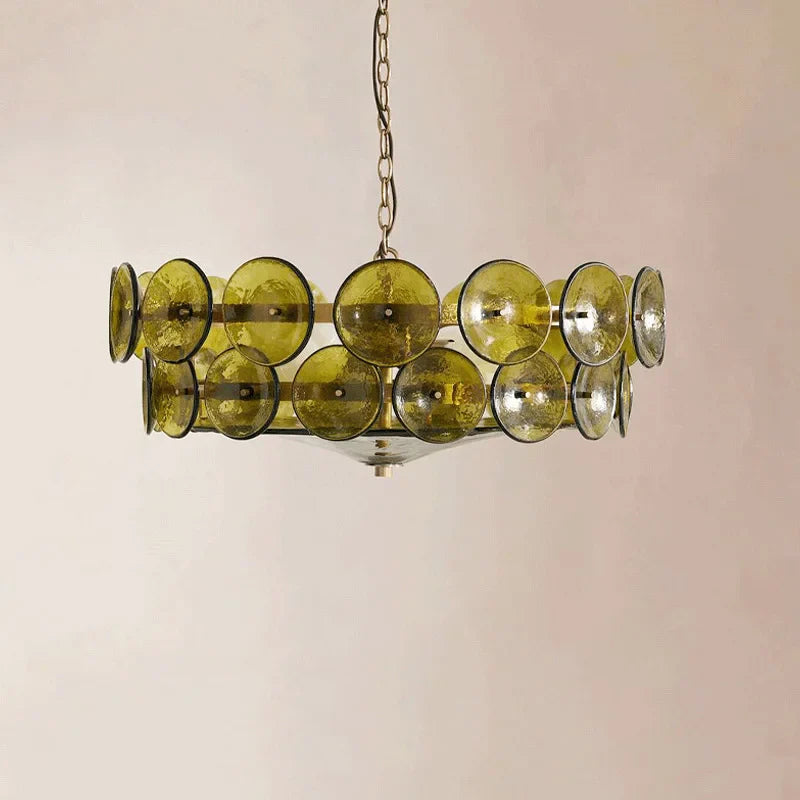 Afralia™ Glass Chandelier Pendant Lights for Luxury Living Rooms