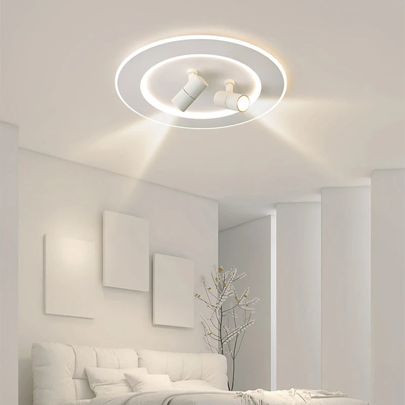 Afralia™ Modern LED Ceiling Lamps with Spotlight - Stylish Corridor Chandeliers for Living and Dining Rooms