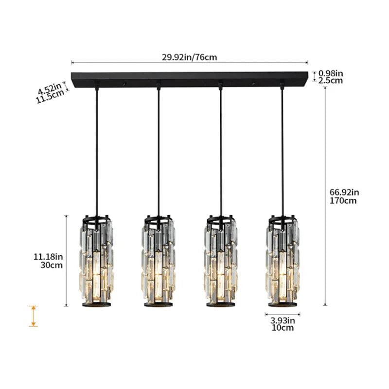 Afralia™ Mini Crystal Chandelier Black Chrome 3-Light for Dining Room Bedroom