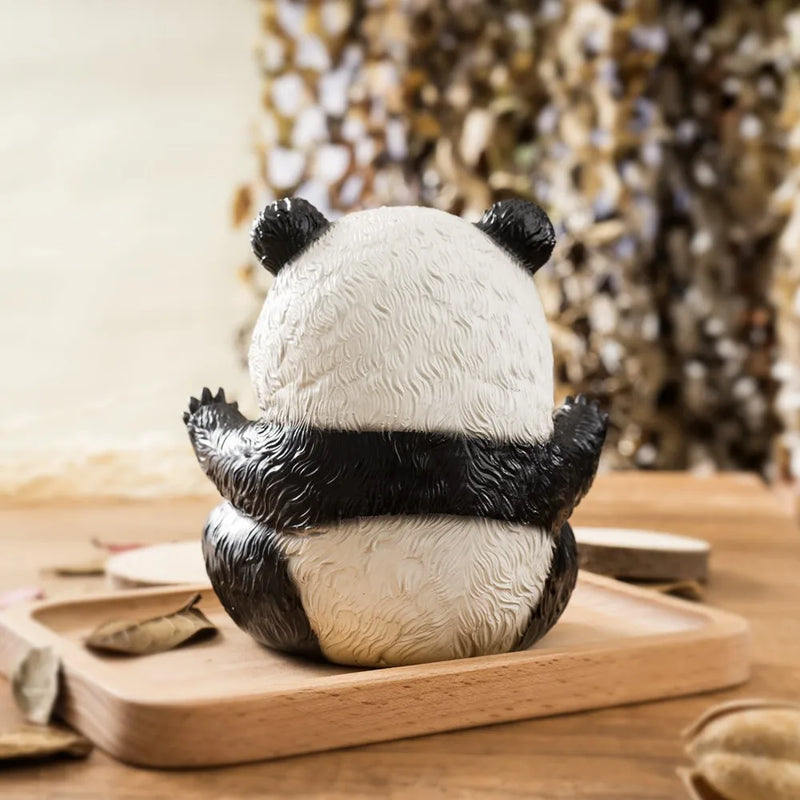 Afralia™ 14cm Panda Baby Figurines: Fierce & Cute Animal Collection for Home Office Decor