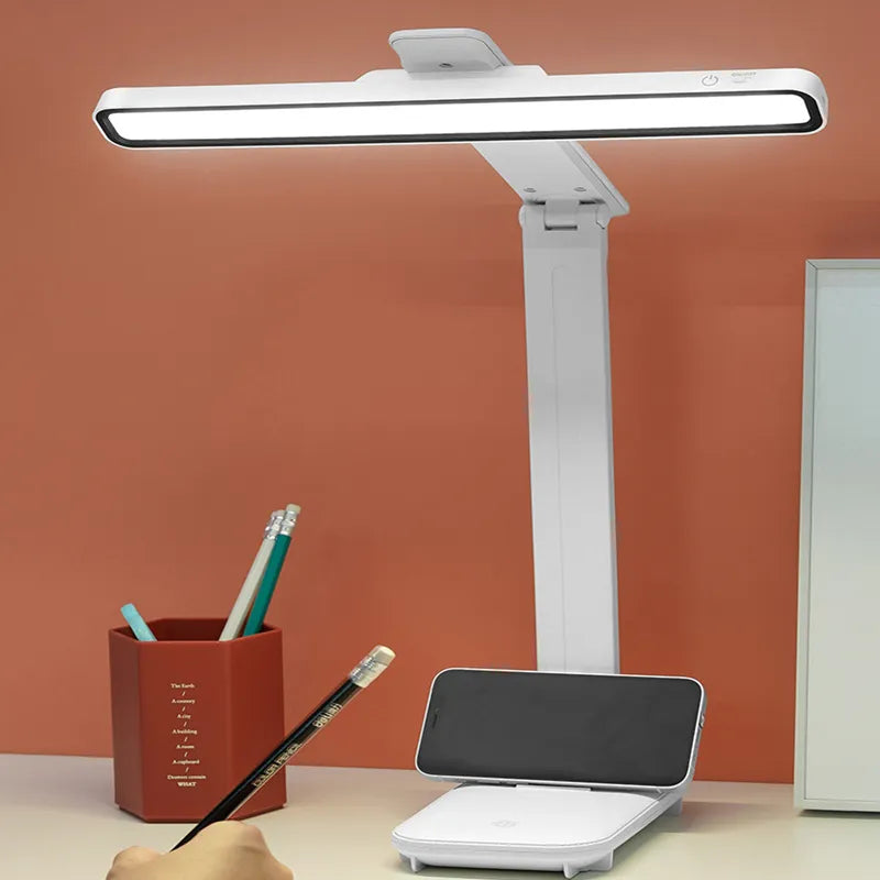 Afralia™ LED Desk Lamp USB Rechargeable Magnetic Light Reading Light - Office Bedroom Essentials