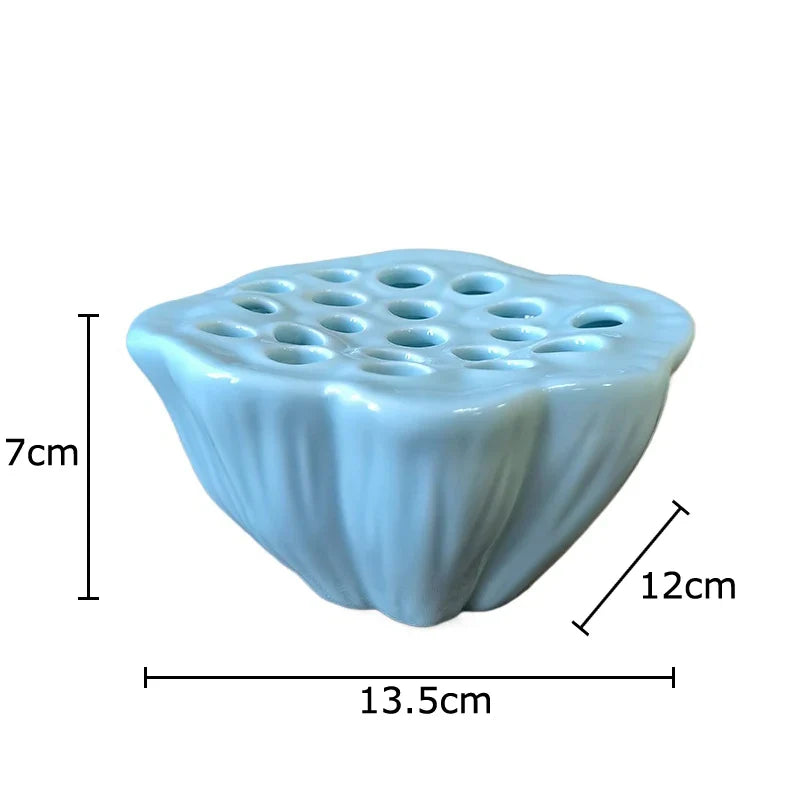 Afralia™ Lotus Ceramic Vase: Modern Home Decor and Flower Arrangement