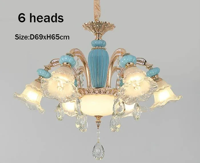 Afralia™ Crystal Chandelier Light - Modern Nordic Living Room Bedroom Lamp