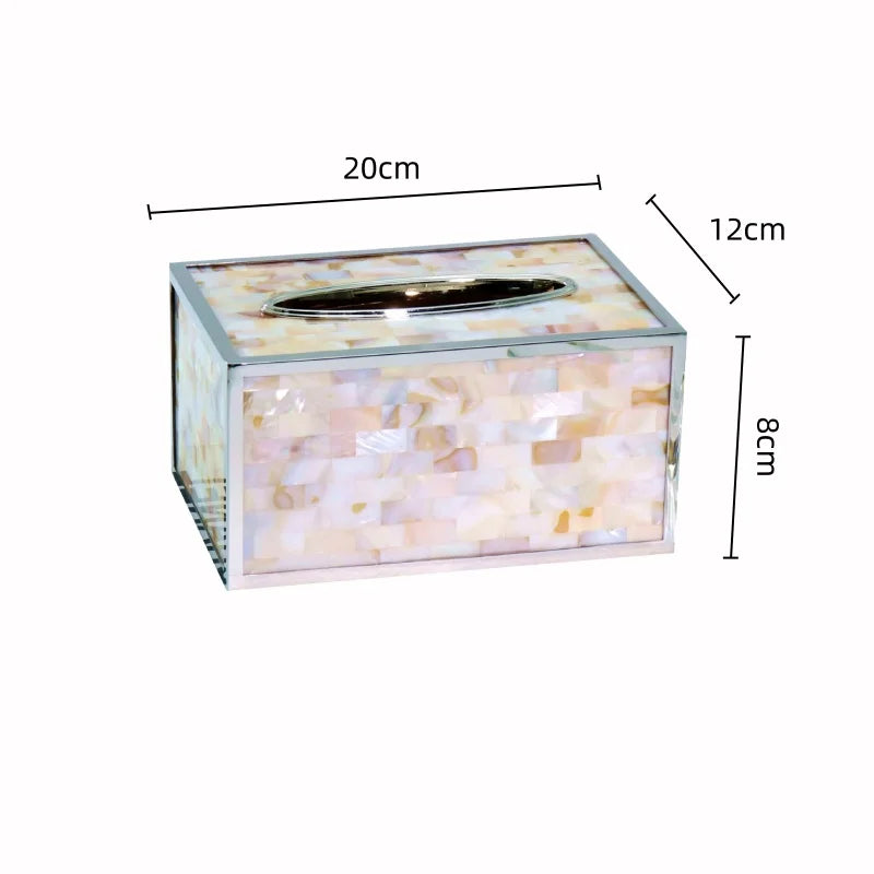 Afralia™ Plaid Fritillary Tissue Box: Luxury Desktop Storage Container for Home Decor