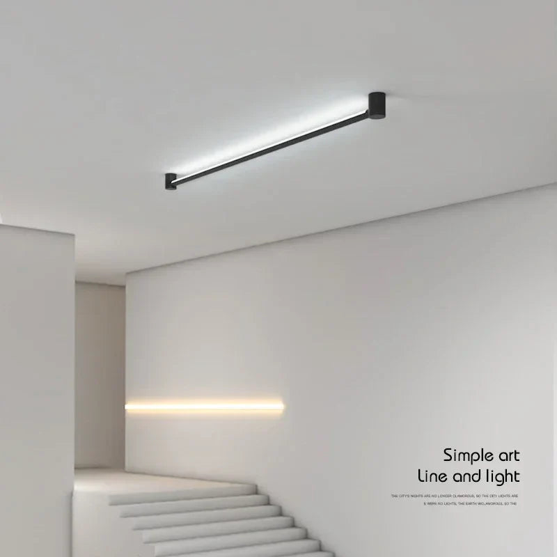 Afralia™ Black Bar Linear Wall Light for Living and Dining Room Lighting