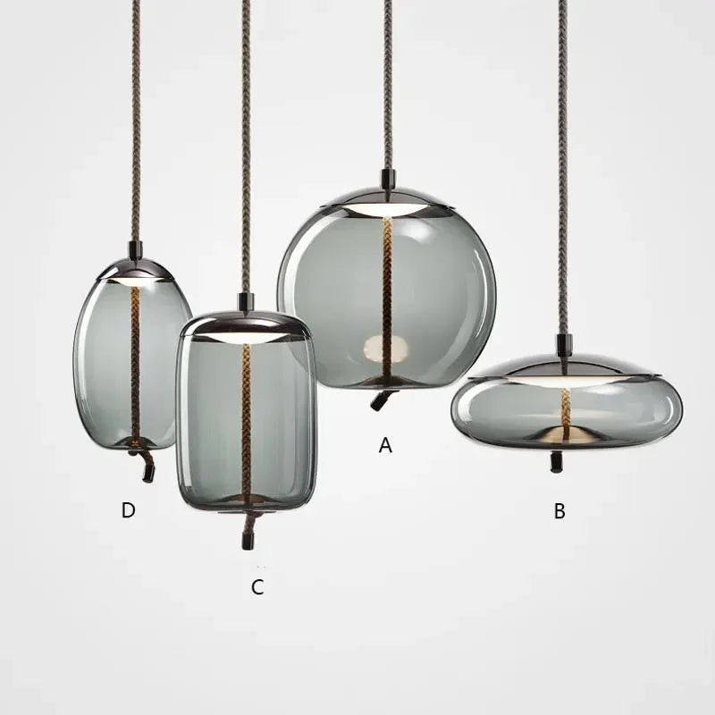 Afralia™ Nordic LED Chandeliers - Scandinavian Brokis Pendant Lights for Home Decor