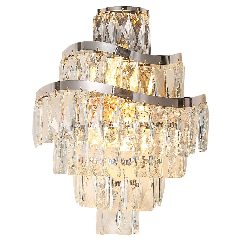 Afralia™ Crystal Wall Lamp: Elegant Living Room Bedroom Design Lighting