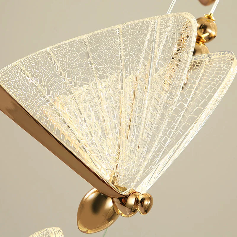 Afralia™ Nordic Butterfly Pendant Light for Kitchen Dining Room Bedroom Coffeeshop Decor