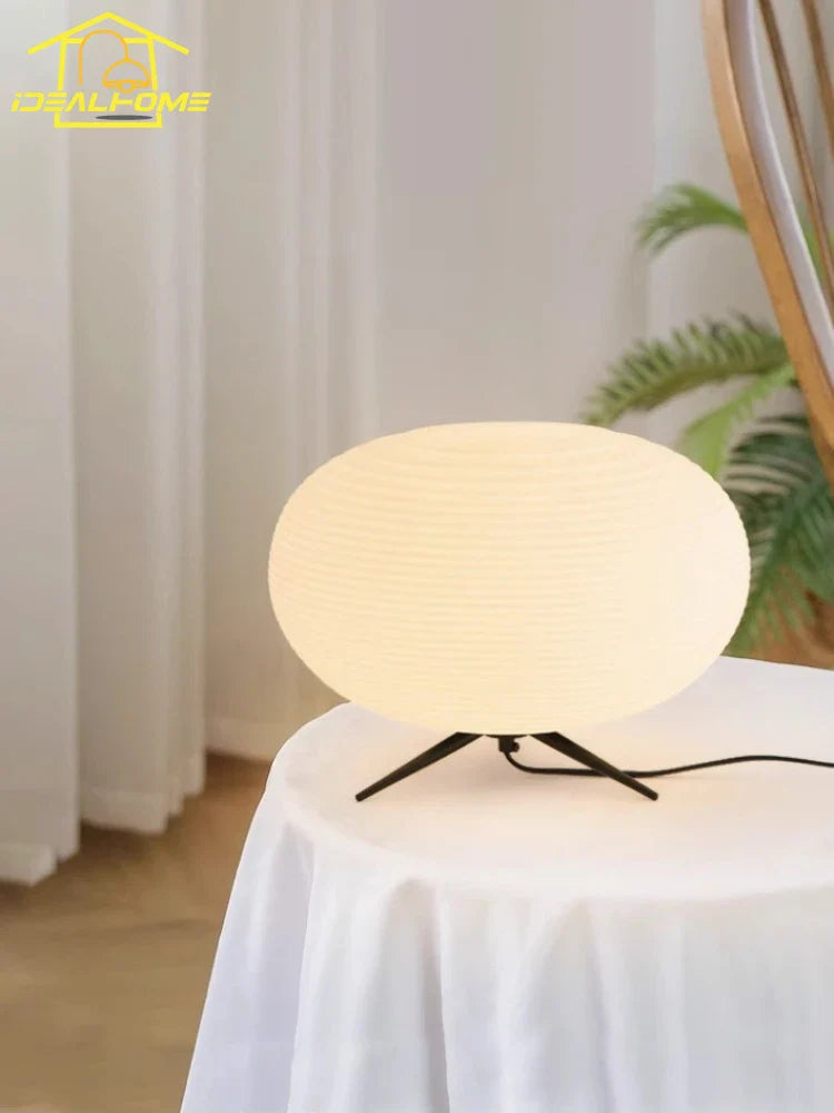 Afralia™ Wabi-sabi Minimalist LED Desk Lamp with Acrylic Shade for Bedroom and Living Room