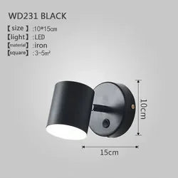 Afralia™ Trichromatic Light Adjustable Bedside Wall Lamp for Bedroom and Living Room