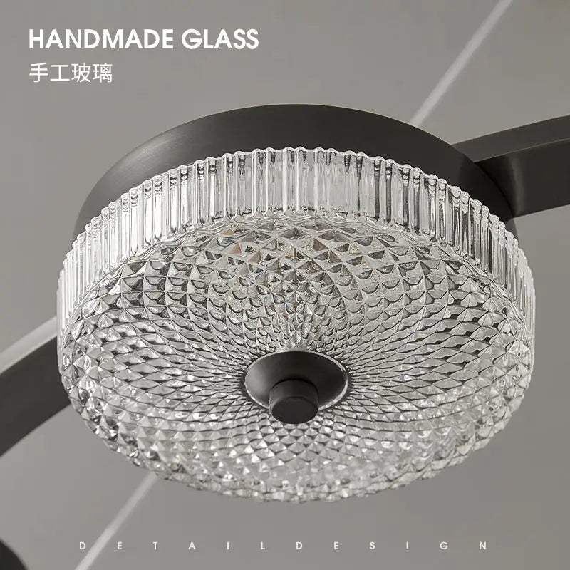 Afralia™ Modern Living Room Chandelier | Candy Jar Design | Circular Home Bedroom Lighting