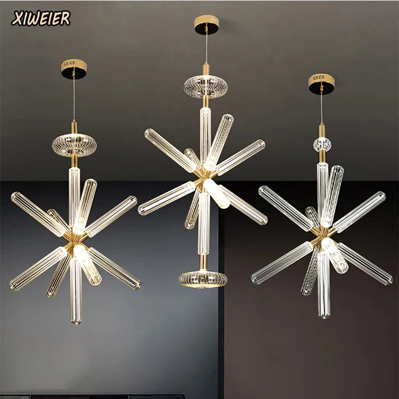 Afralia™ Nordic Glass Chandelier for Chic Spaces: Modern, Stylish Lighting for Homes & Businesses