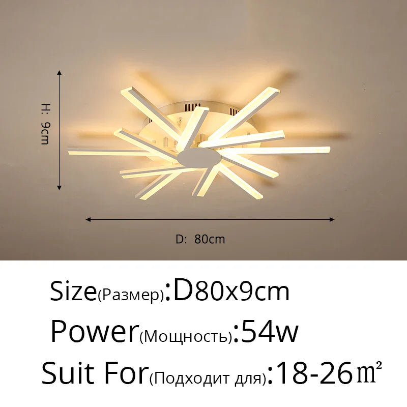 Afralia™ Nordic Chandelier LED Lamp Modern Ceiling Lights for Living Room Bedroom Kitchen Decor