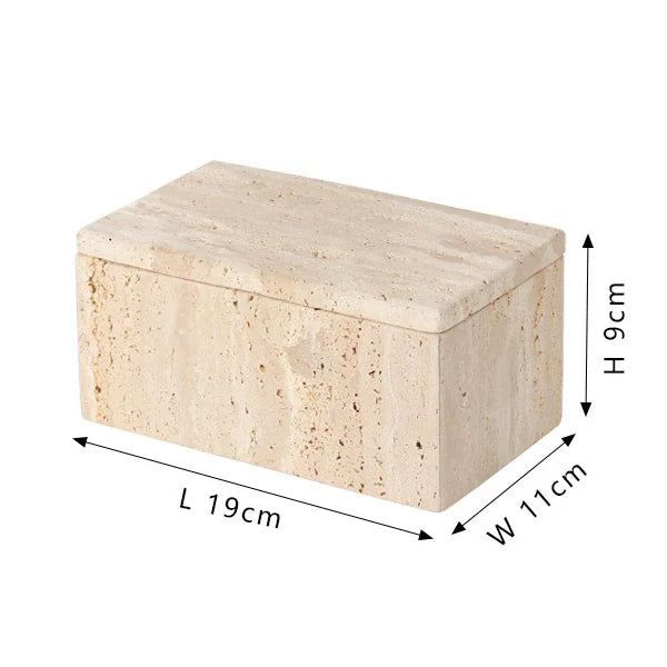 Afralia™ Marble Jewelry & Bathroom Organizer Canister Jar