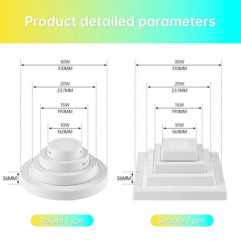 Afralia™ LED Panel Ceiling Light Modern Kitchen Chandelier Surface Mount Fixture