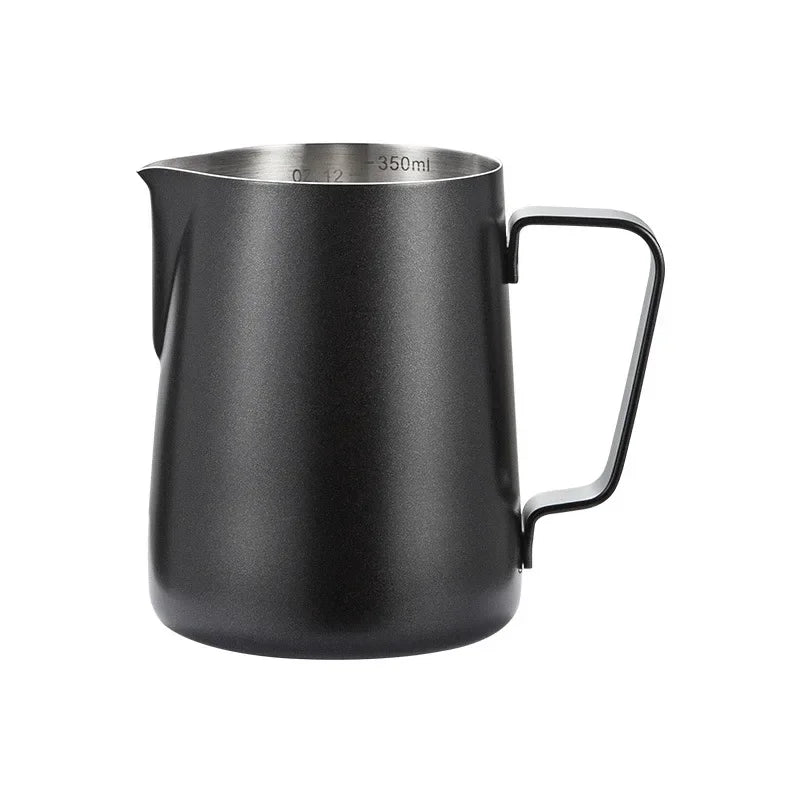 Stainless Steel Milk Frothing Pitcher by Afralia™ - Barista Quality Espresso Frother Jug