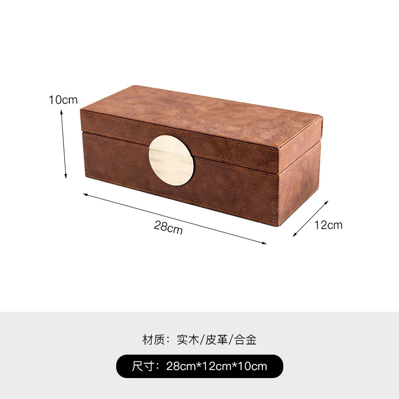 Afralia™ Snake Pattern Jewelry Box: Handmade Leather Storage with Metal Lock