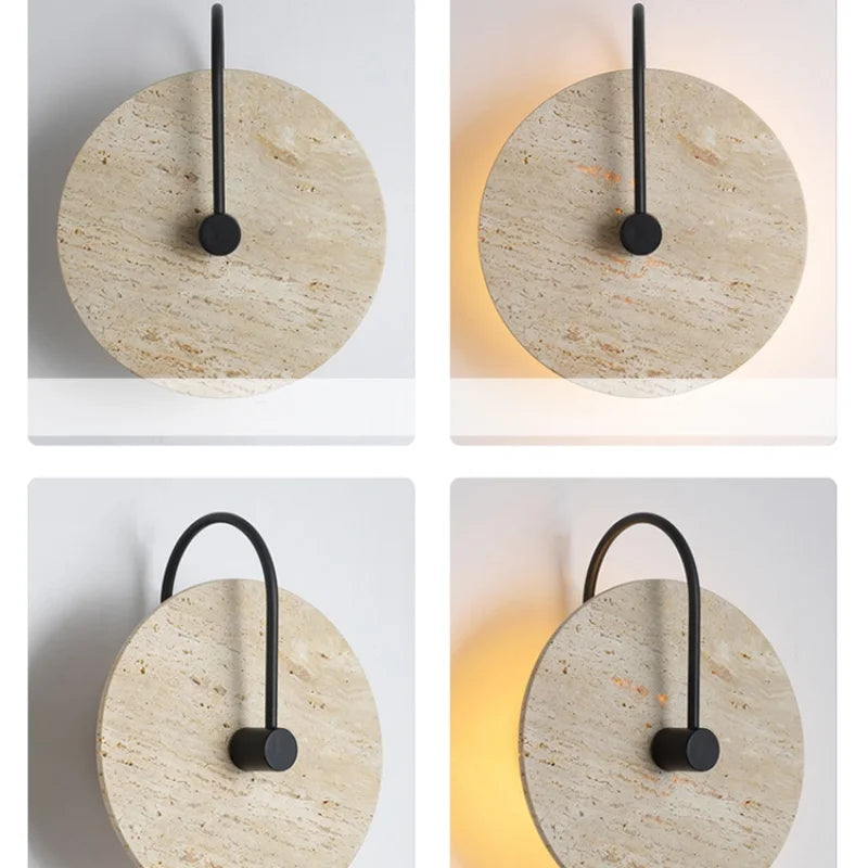 Afralia™ Iron LED Wall Lights | Japan Style Home Decor Bedroom Lamparas