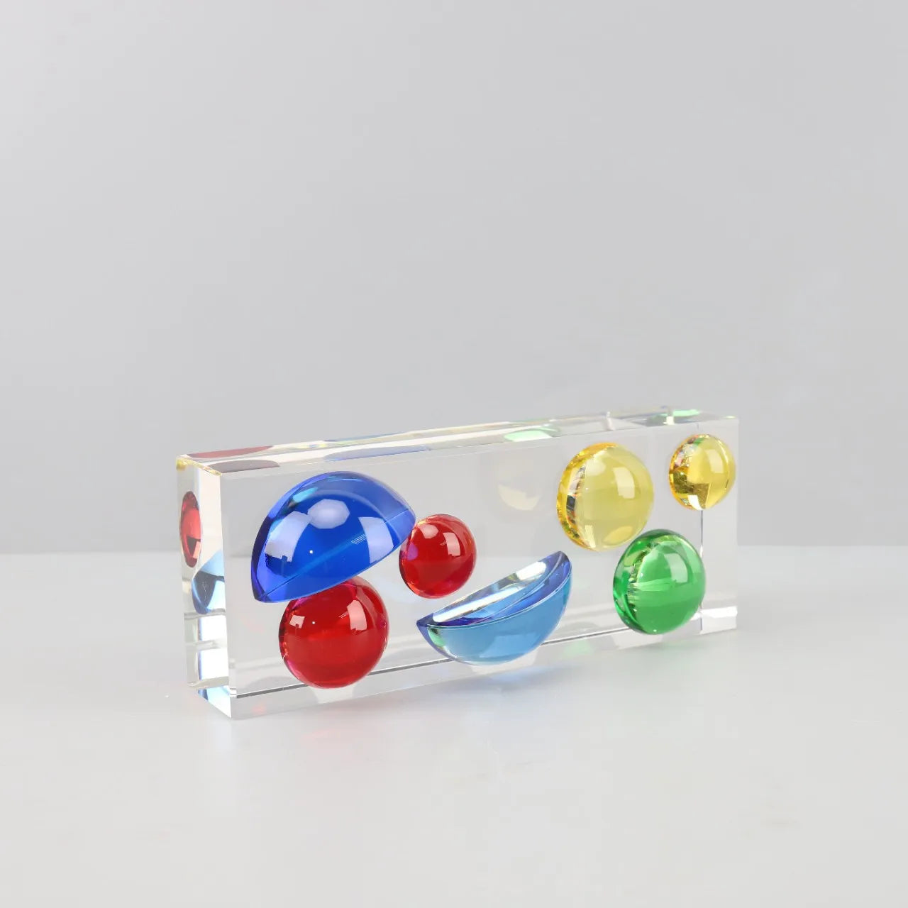 Afralia™ Crystal Color Sphere Half Round Ornament - Home Decoration Accessories