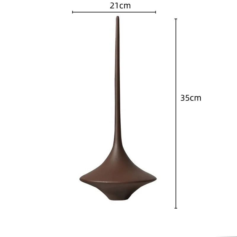 Afralia™ Metal Geometric Spinning Top Decor | Home Decoration Crafts