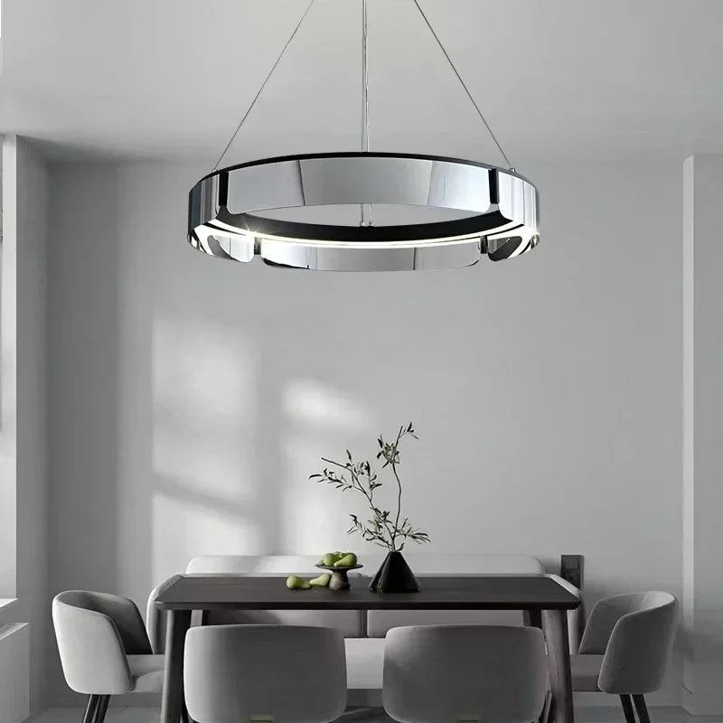 Afralia™ LED Chandelier: Modern Minimalist Pendant Light for Living, Dining, Kitchen, Bedroom
