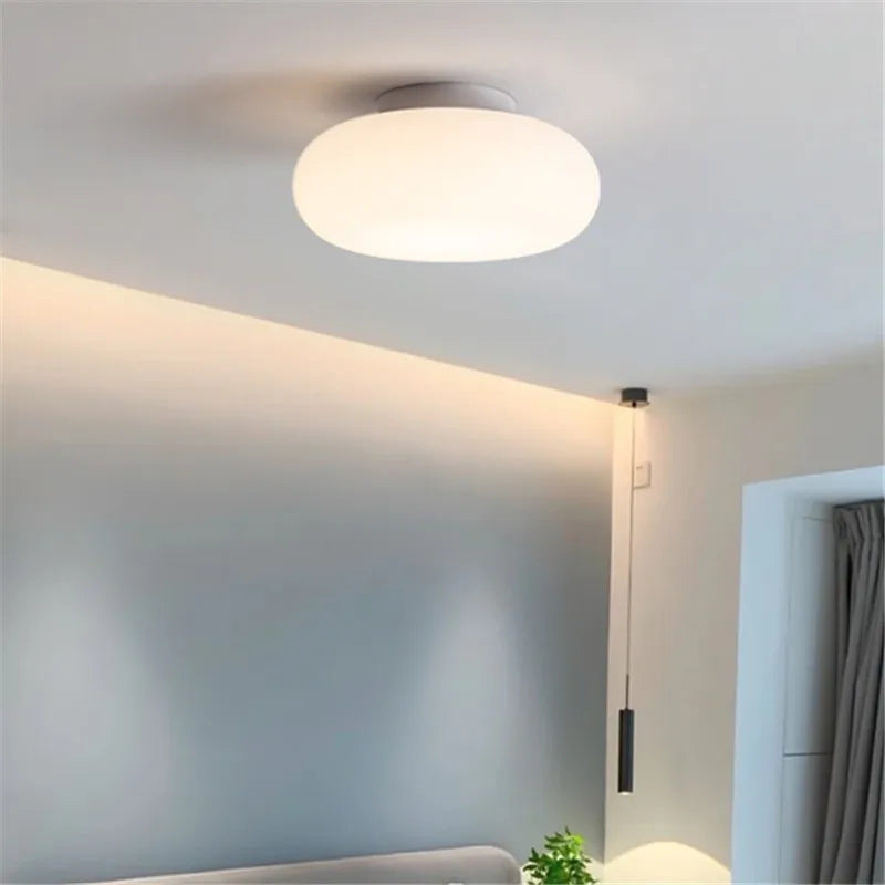 Afralia™ Itka Pendant Lamp - Minimalist White Lamp Shade for Dining Table, Bedroom, Kitchen