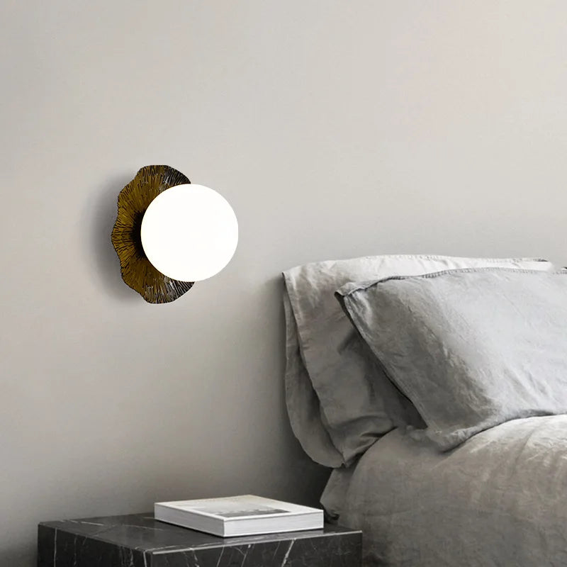 Afralia™ Lotus Leaf LED Wall Lamp for Modern Nordic Style Living Room