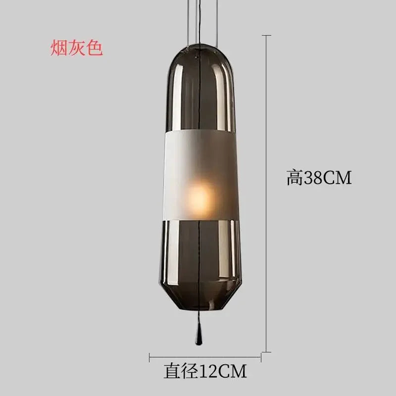 Afralia™ Glass LED Pendant Lights for Dining Room Kitchen Bedroom Luminarias