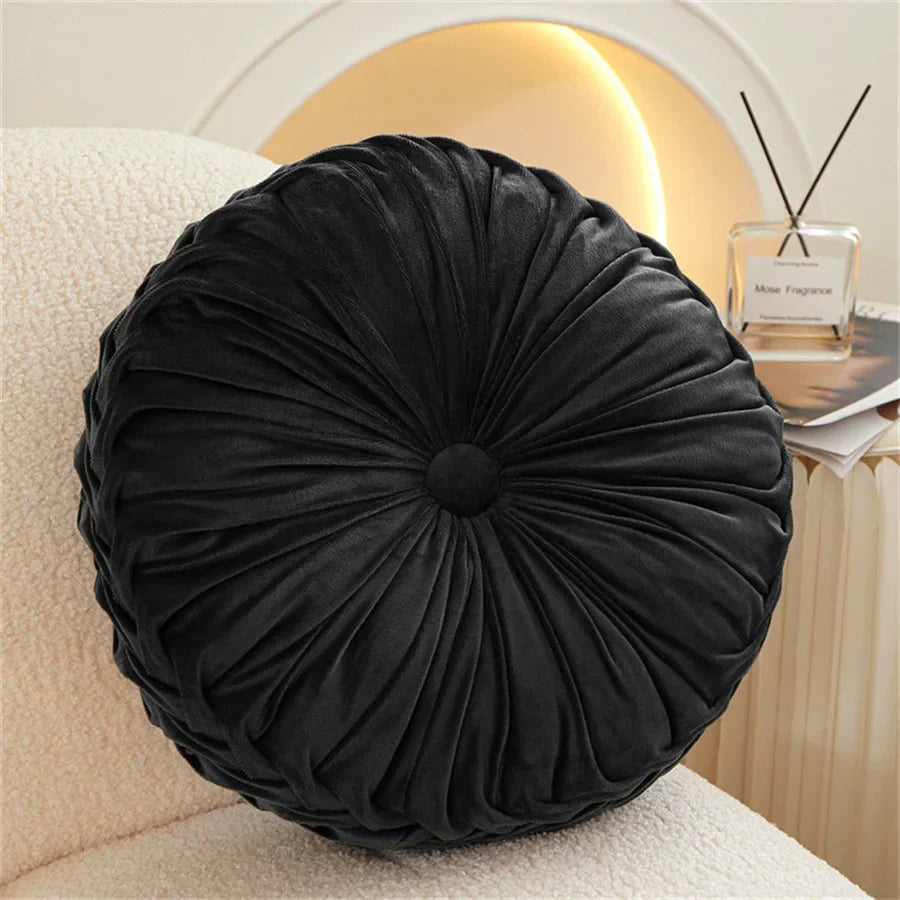 Afralia™ Dutch Velvet Round Seat Cushion: Modern &  Comfortable Back Support for Living Room.