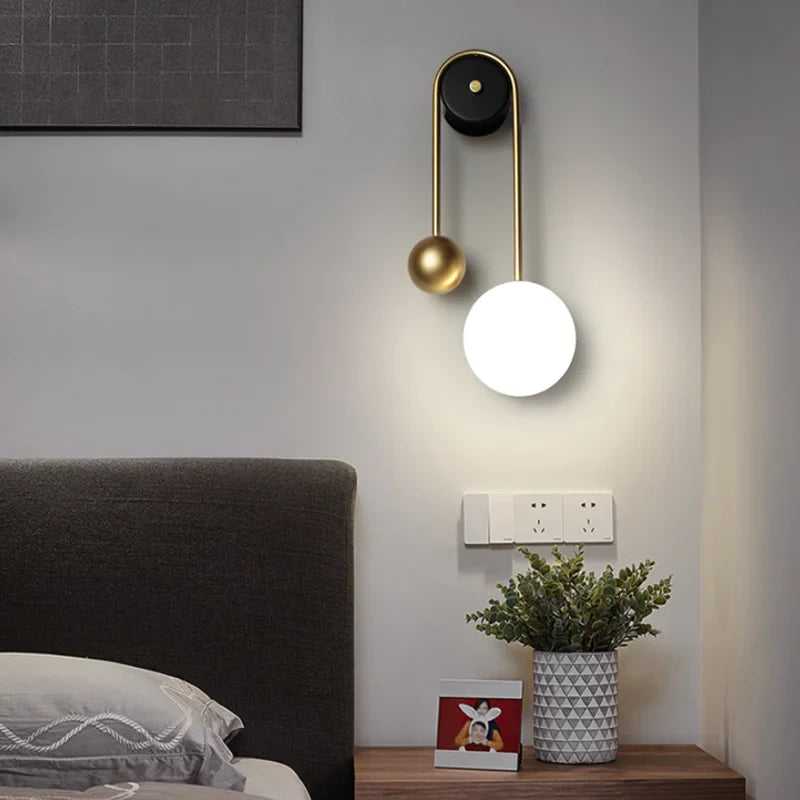 Afralia™ Nordic LED Indoor Wall Lamp for Stylish Home Decor