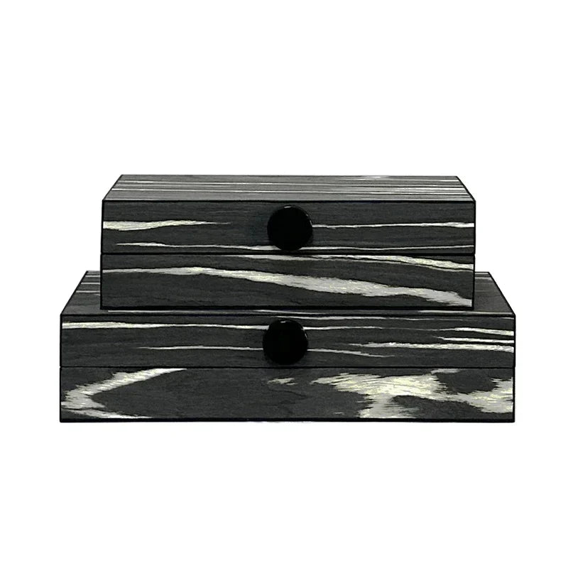 Afralia™ Minimalist Wood Jewelry Box & Cosmetic Jar for Elegant Jewelry Storage