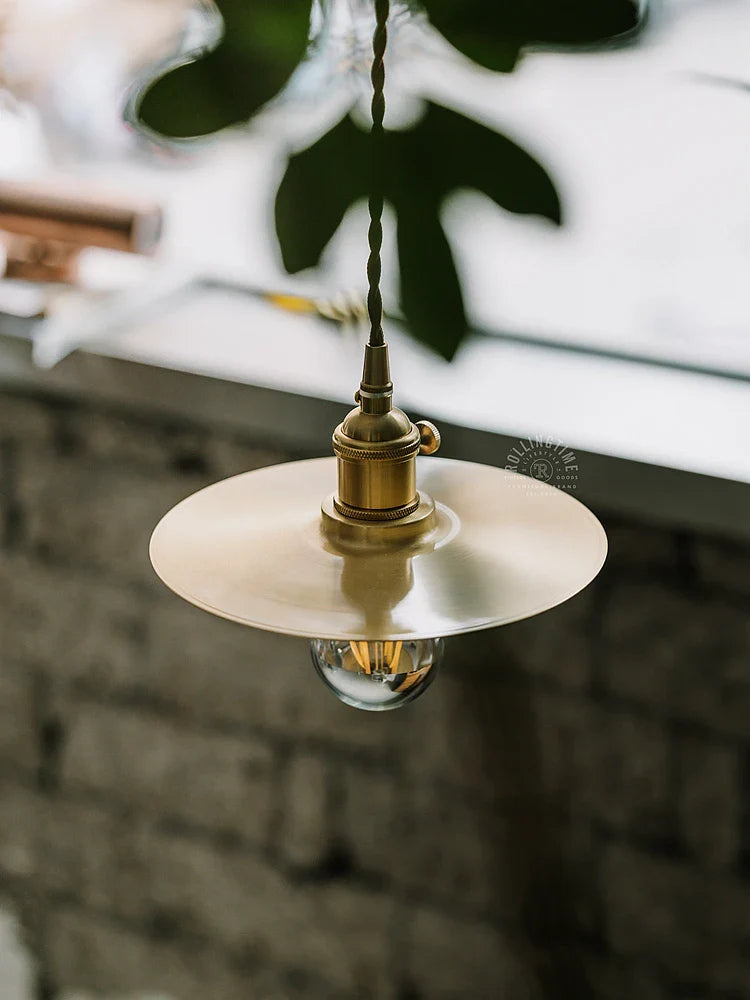 Afralia™ Brass Chandelier: American Industrial Style for Bar, Cafe, Restaurant, Corridor Lighting