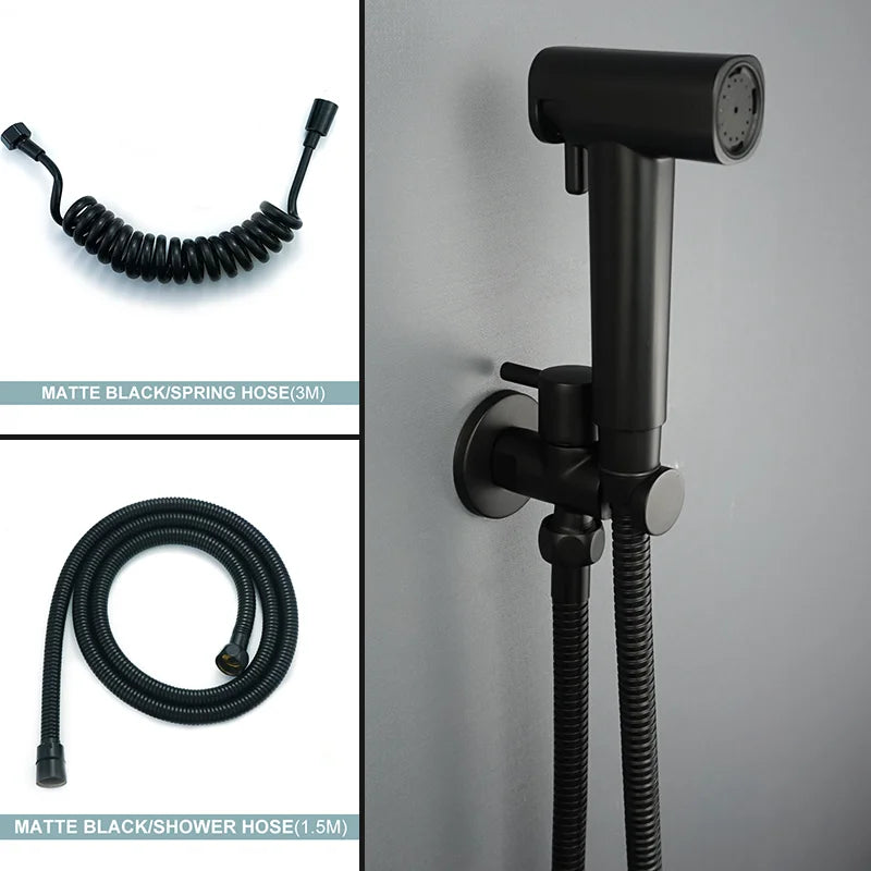 Afralia™ Handheld Bidet Sprayer Set for Refreshing Bathroom Experience