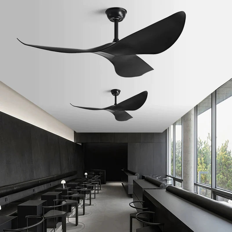 Afralia™ 52" DC Ceiling Fan with Remote Control for Living Room, Restaurant, Office & Modern Spaces.