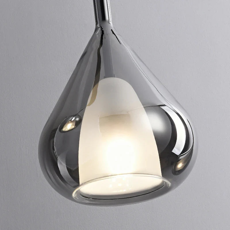 Afralia™ Glass LED Pendant Lights: Modern Nordic Chandeliers for Minimalist Home Decor & Elegant Living