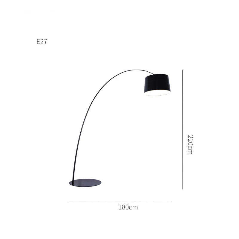 Afralia™ Modern Black Floor Lamp for Living Room & Bedroom Lighting