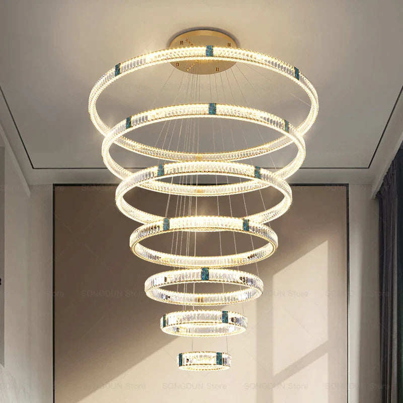 Afralia™ Crystal Chandelier: Elegant Post-Modern Lighting for Living Room & Restaurant