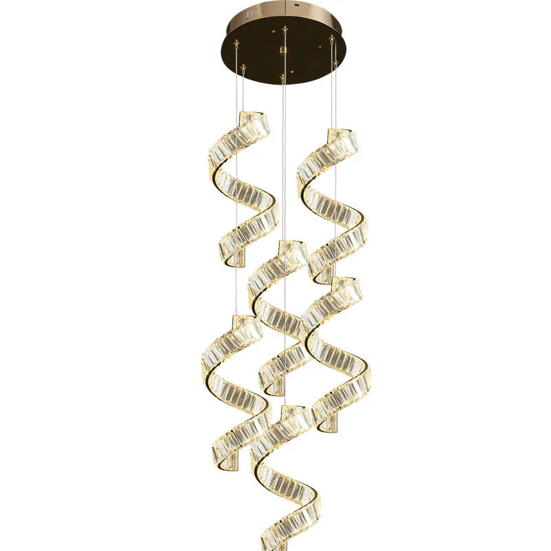 Afralia™ Luxury LED Chandelier with K9 Crystals for Home Suspension