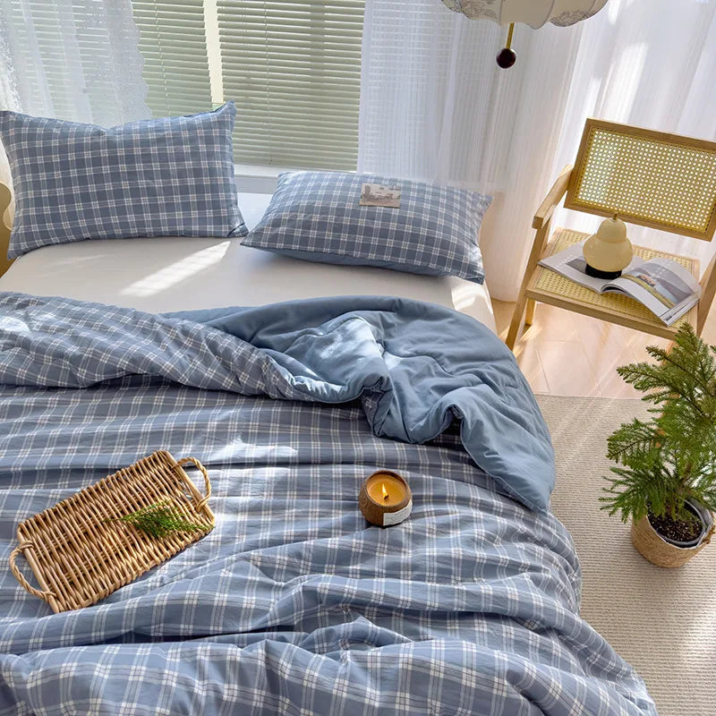 Afralia™ Cotton Summer Quilt with Soybean Fiber Filling - Four Seasons Comforter