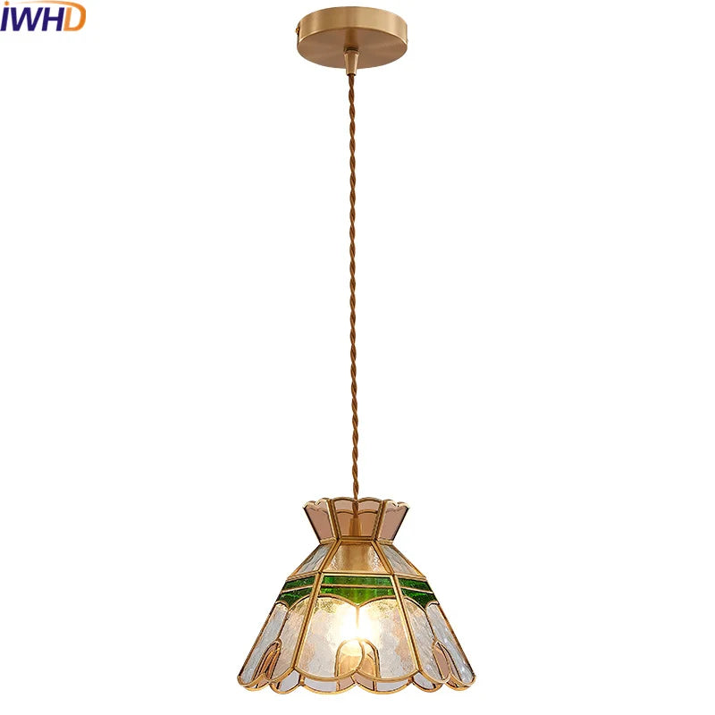 Afralia™ Copper LED Pendant Light for Home, Bar, Bedroom, Restaurant, or Cafe