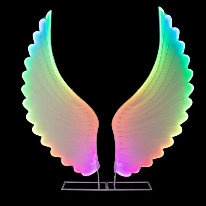 Afralia™ Luminescent Angel Wings LED Decoration Lamp for Modern Fairy Party Stage