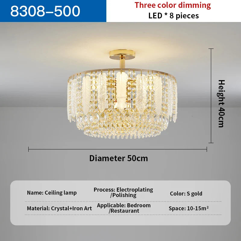 Afralia™ Modern Crystal Living Room Light Hotel Lobby Villa Restaurant Hanging Lamps