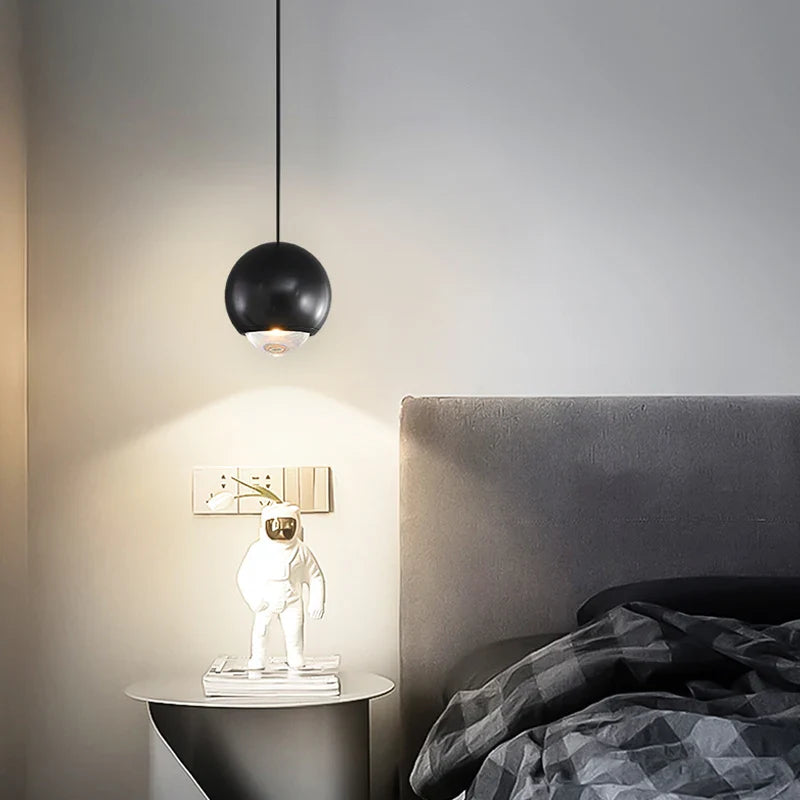 Afralia™ Modern Kitchen Chandelier Ball Long Line Bedside Lamp for Home & Commercial Spaces