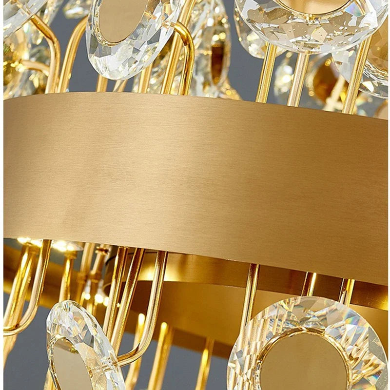 Afralia™ Crystal Pendant Chandelier for Kitchen Living Room Restaurant Island