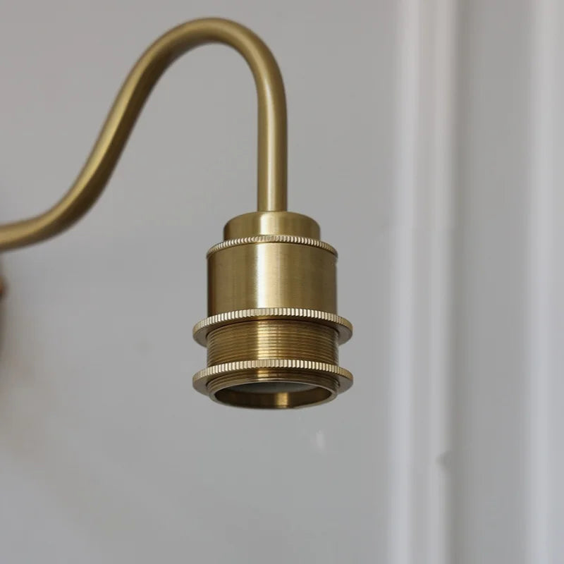 Afralia™ Cube LED Wall Lamp Sconce Living Dining Room Copper Glass Vintage E27 Mirror Light